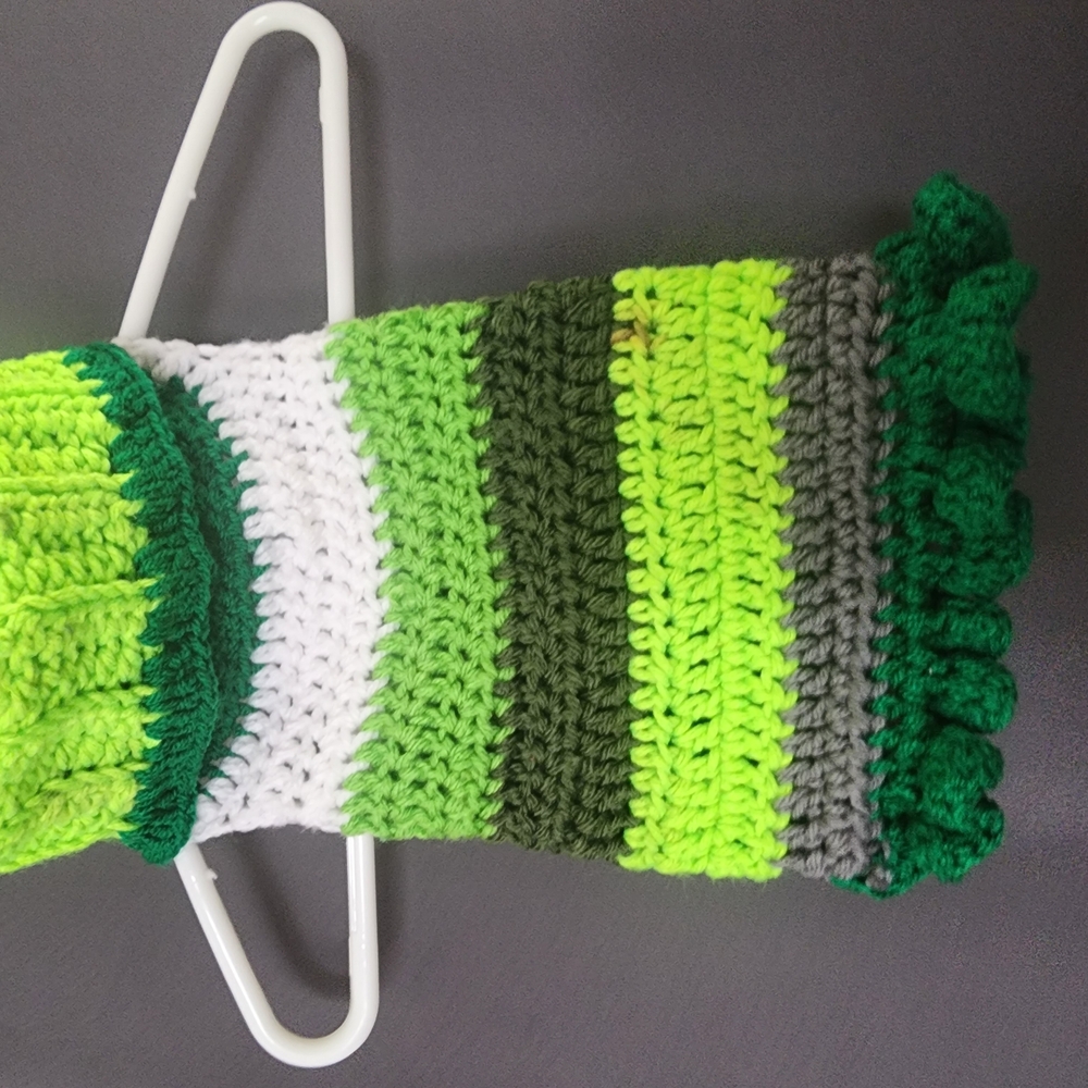 Green Striped Dog Sweater